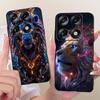 For Motorola Signature Cool Dragon Tiger Pattern Phone Case For Motorola Signature XT2603-2 Black Silicone Soft Covers Bumpers