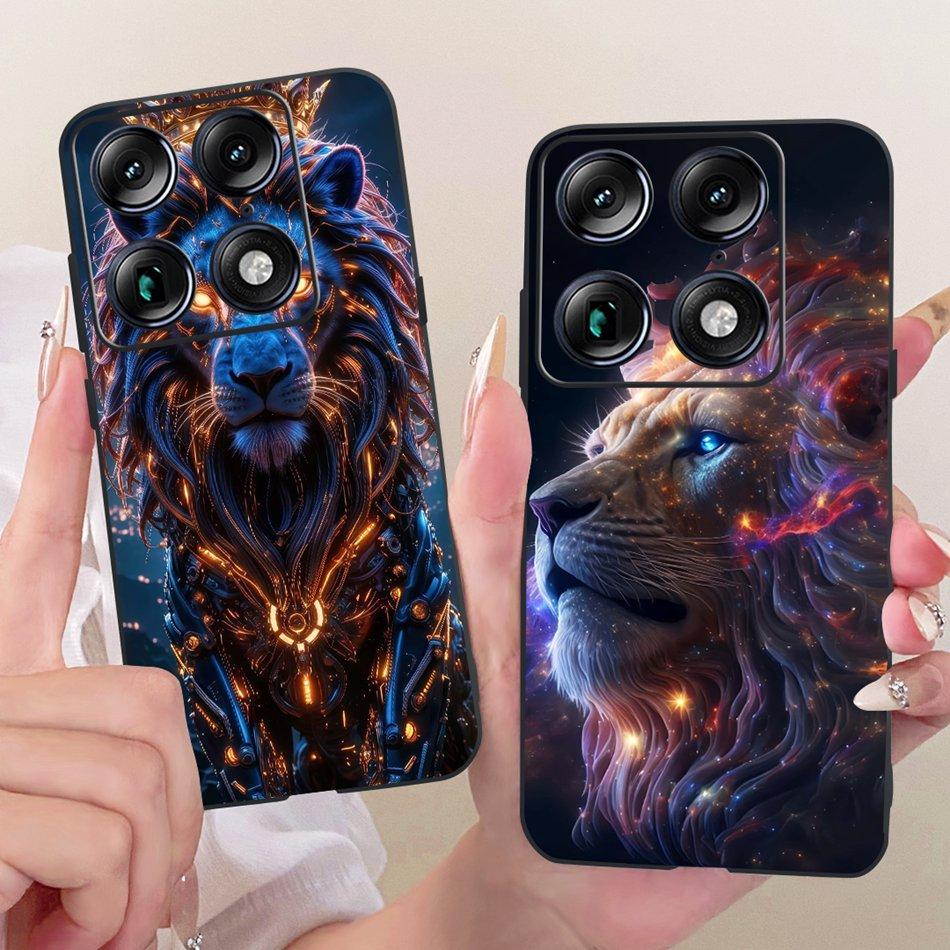 For Motorola Signature Cool Dragon Tiger Pattern Phone Case For Motorola Signature XT2603-2 Black Silicone Soft Covers Bumpers