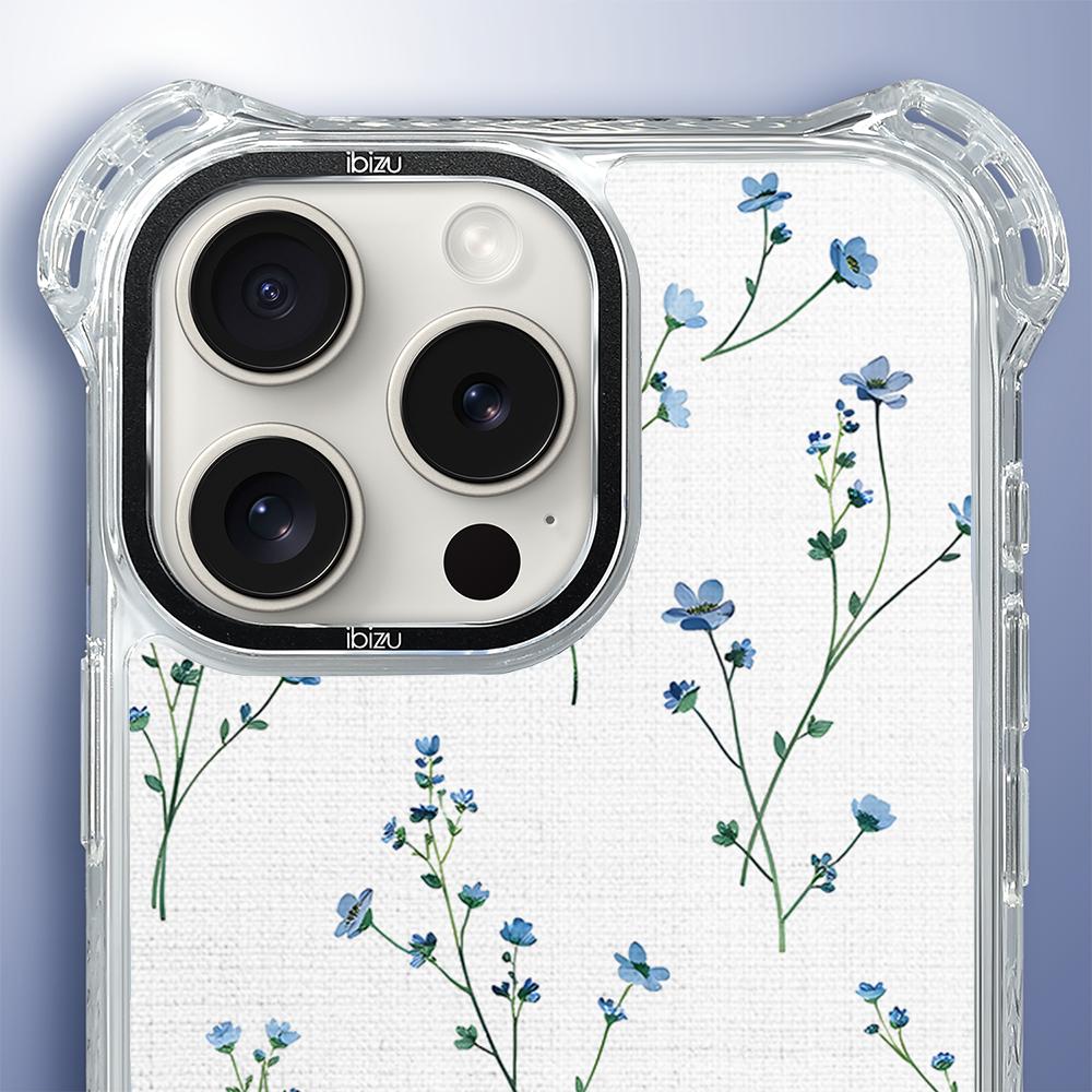 Etui Do Iphone 16 Pro Ibizu Dropguard Ultra Z Magsafe, Pastel Bloom, Niebieski Sen
