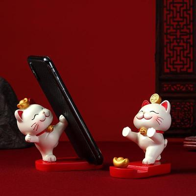 Chic Lucky Cat Phone Stand for Home or Office