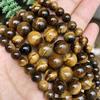 Natural Yellow Tiger Eye Stone Beads Round Loose Spacer Beads For Jewelry Making Diy Bracelet Necklace 4/6/8/10/12mm 15inch