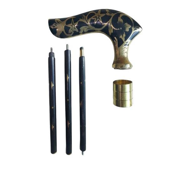 Inspired Victorian Telescope Walking Stick Cane with Brass Handle  Perfect Gift for Grandpa and Grandma