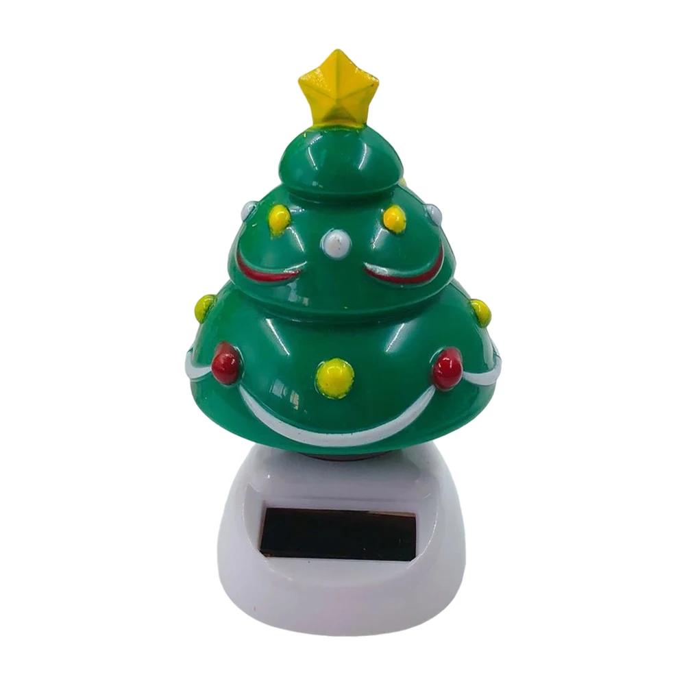Car Ornament Creative Solar Swing Doll Shaking Santa Claus Gift Cartoon Christmas Gifts Car Decoration for Children