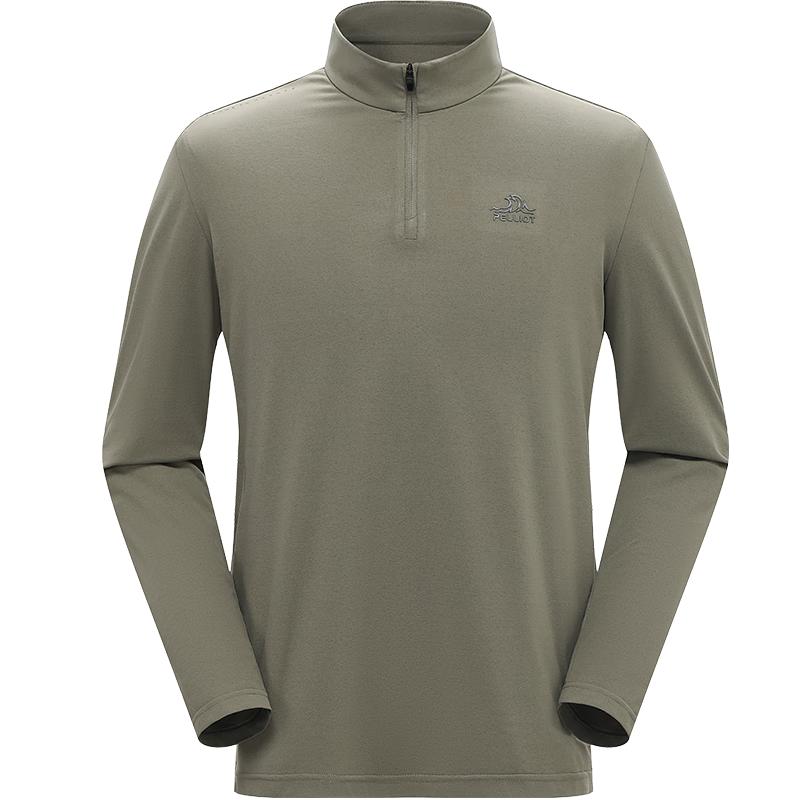 Pelliot Outdoor Quick Dry Long Sleeve Stand Collar T-Shirt