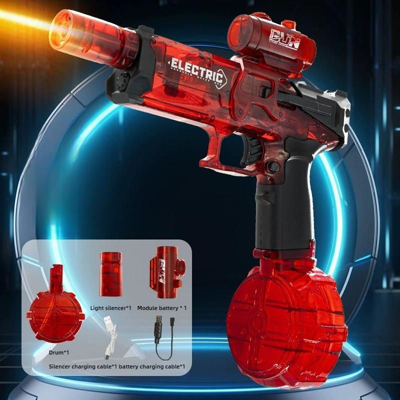 Kids Electric Water Gun Toys Artificial Flame High Stress Fights Game Summer Outdoor Beach Swimming Pool Toys For Kids Present