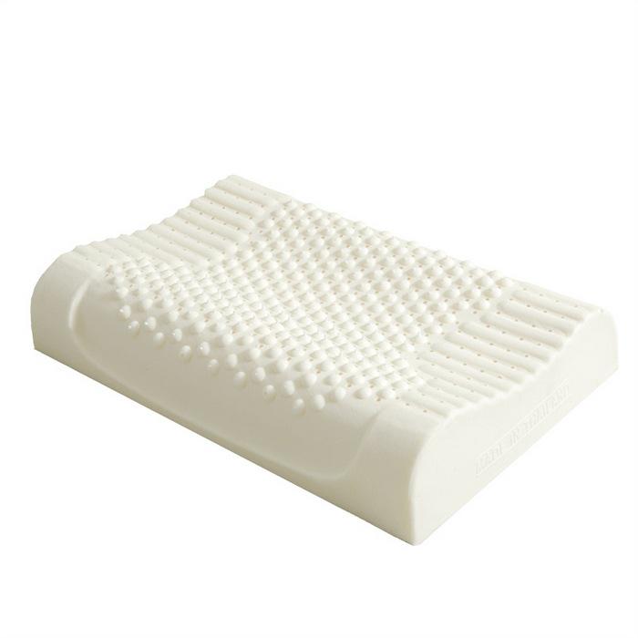 Thailand Natural Latex Neck Support Pillow - Cervical Protection Sleep Aid for Home, Dorm, and Kids