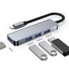 4-v-1 Vysokorychlostní USB-C Hub pro Huawei & Apple MacBook