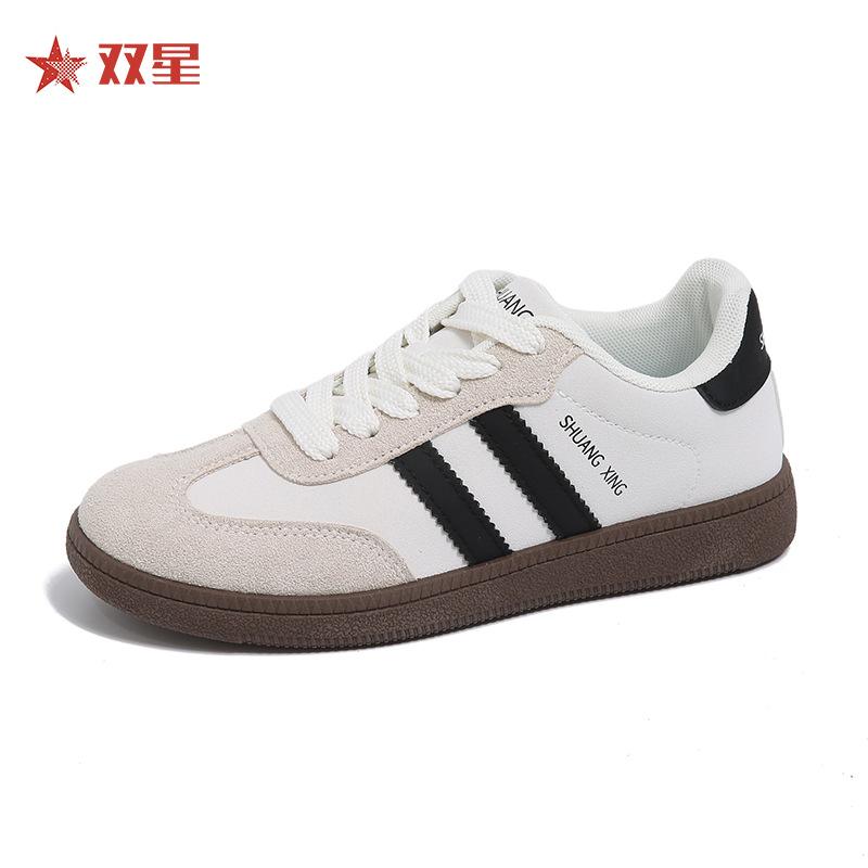ZGSX-28020 [Price control above 69] Color matching flat-bottomed German training shoes 2025 spring and autumn women's shoes are comfortable and sports