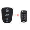 Replacement 3 Button Rubber Pad Key Shell For HYUNDAI KIA I20 I30 Ix35 Ix20 Rio Flip Remote Car Key Fob Case Cover