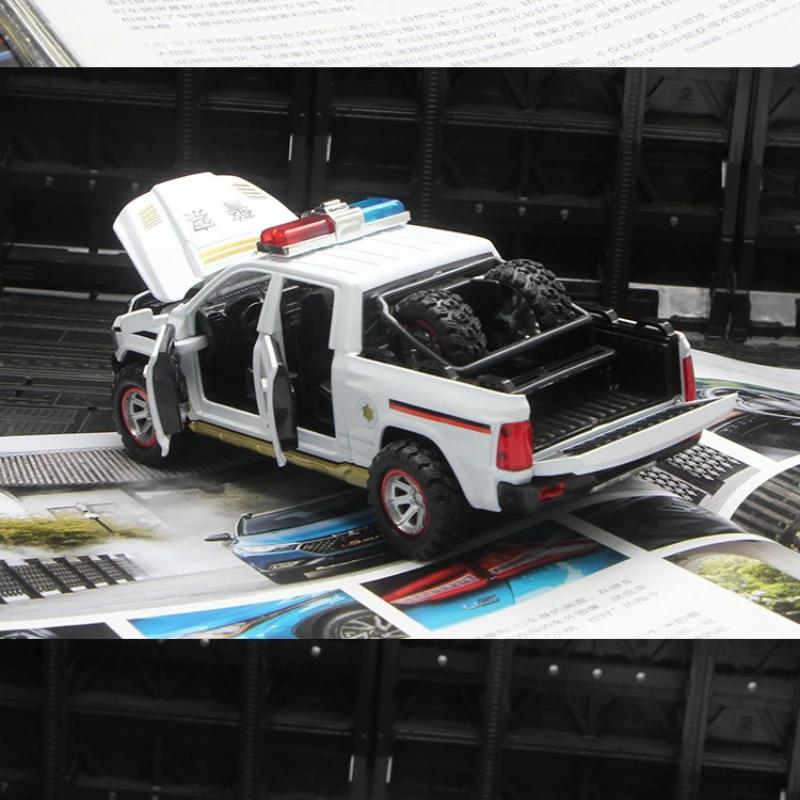 1:32 Ram Truck Polizeiauto Pickup Metall Auto Modell Fahrzeug Für Jungen Kind Kinder Spielzeug Hobbys Sammlung