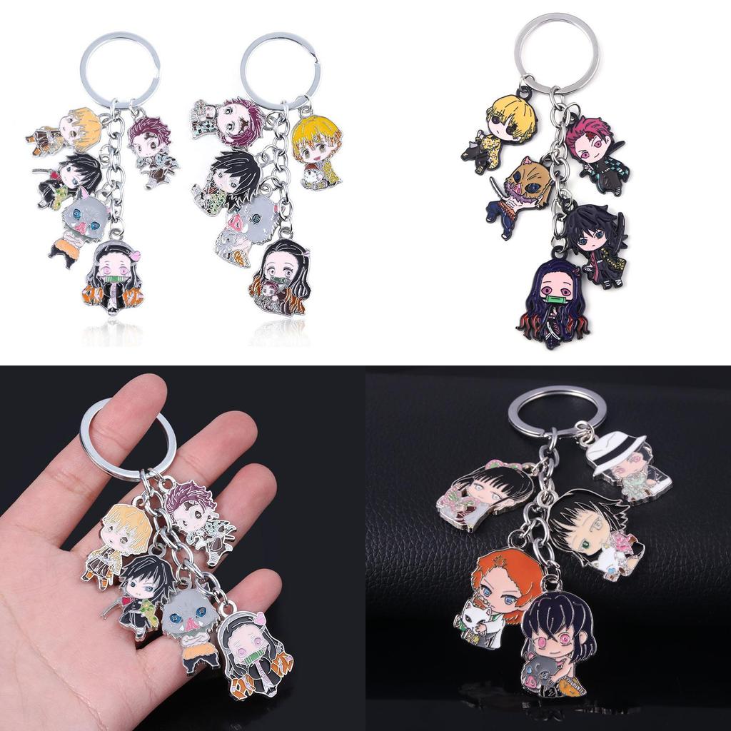 Demon Slayer Keychain With Zinc Alloy Characters For Anime Fans And Gift Giving
