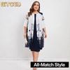 Women's Fashion Summer Spring 3/4 Sleeves O-Neck Casual Dresses