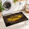 Flannel Kitchen Mat Boston Bruins Soft Area Rug Non Slip Floor Carpet Home Decoration