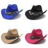 Western Cowboy Hat With Sun Protection For Men Women Bohemian Style