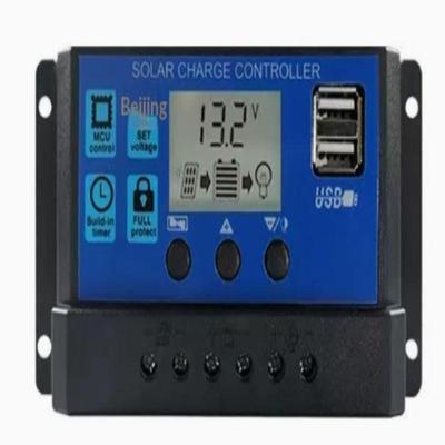 10/20/30/60A PWM 12V/24V Solar Panel Regulator Charge Controller Battery Charger LCD