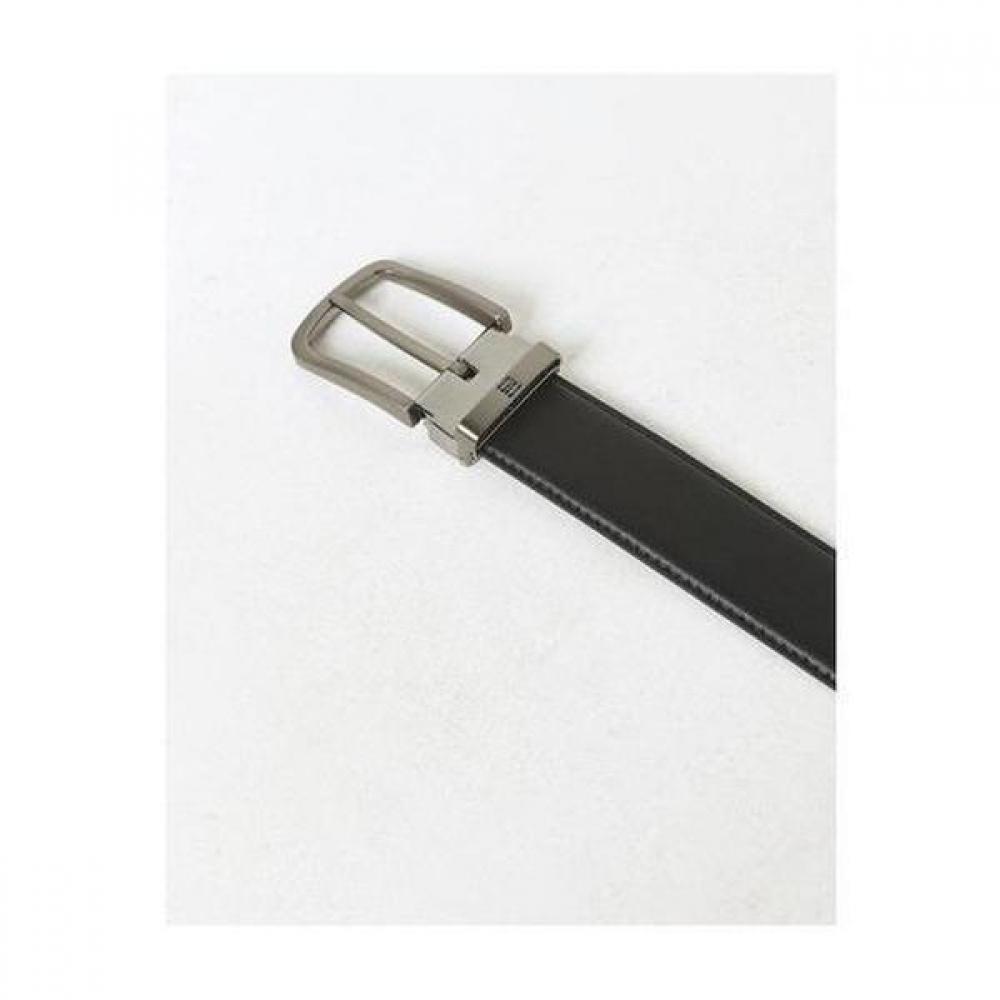 Daks Buckle Dd Logo Embossed Cowhide Belt Black Dbbe6f045bk