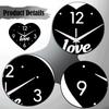 Wall Clock, Creative Decorative Clock for Bedroom, Living Room And Kitchen, Designed Made of