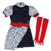 Halloween Adult Costume Movie 101 Loyal Dog Costume Black and White Witch Kuila Dress