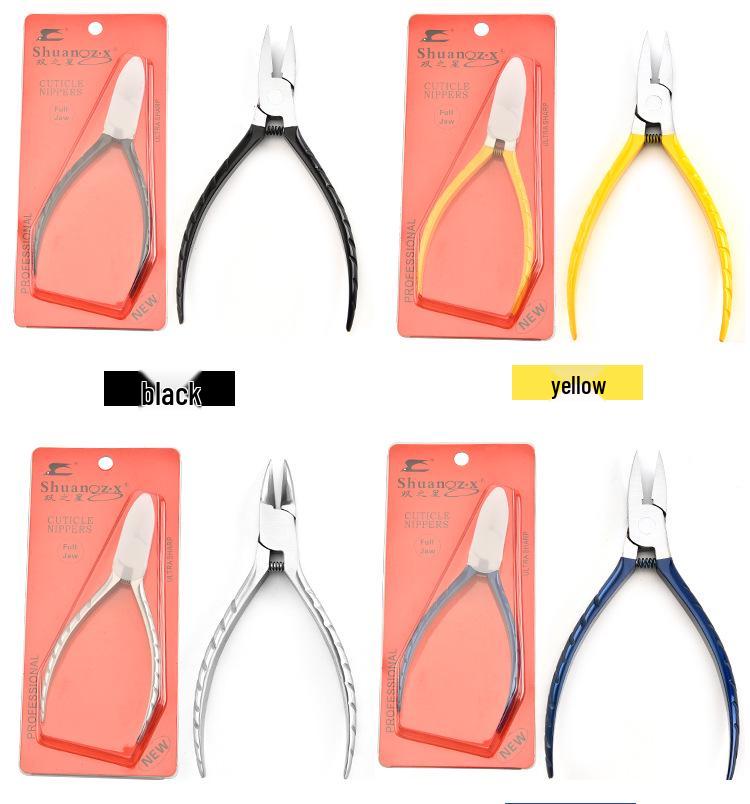Stainless Steel Pointed Jaw Cuticle Pliers and Nail Clippers