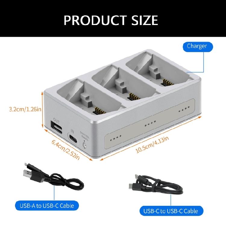 Intelligentes Batterieladegerät Ladestation mit Flip-LED-Statusanzeige Überladeschutz, Perfekt für Zuhause