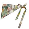 Fascia Triangolare Etnica Stile Cinese Stampa Ricamata Frangia Floreale Cintura Triangolare Decorazione Jeans Accessori Abbigliamento
