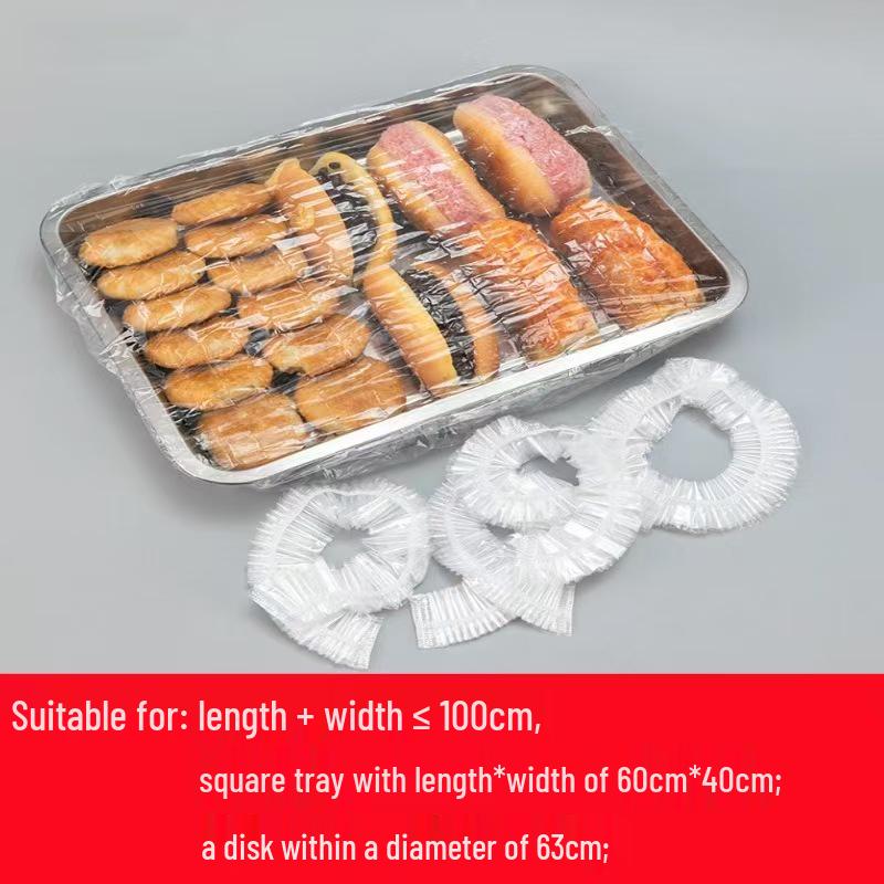 Large Transparent Fresh-Keeping Cling Film Set for Trays, Bowls, and Baking Pans