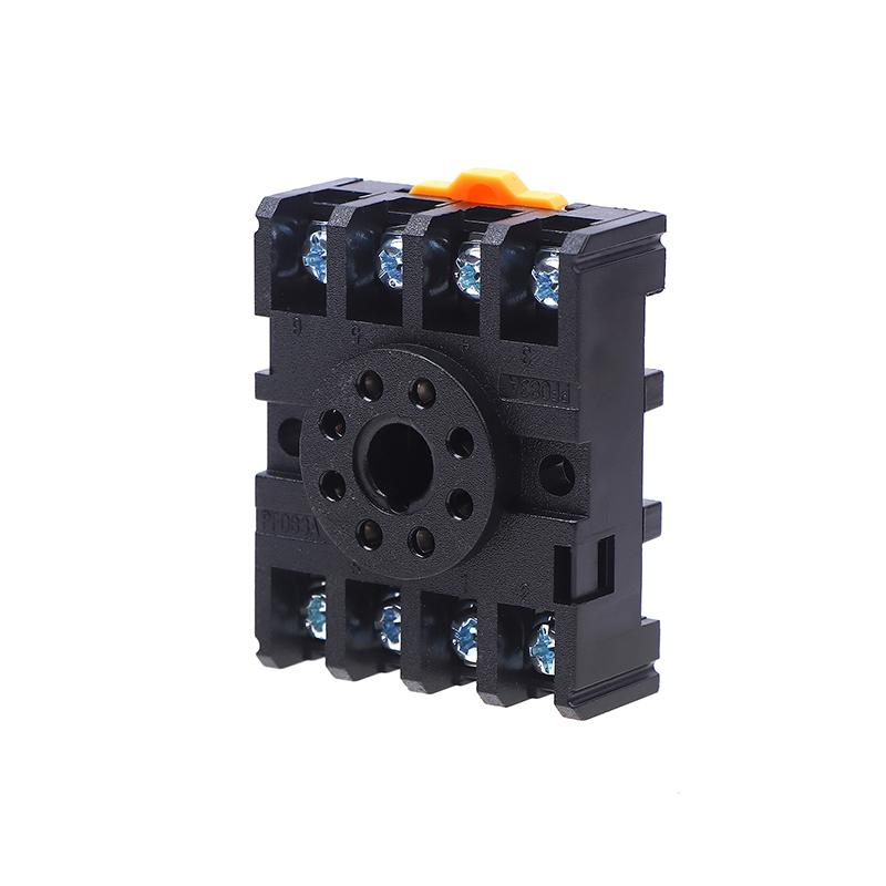 1/5Pcs Pf083A Power Relay Base Socket 8 Pins Relay Socket For Mk2P Ah3 Asy Dh48S Rail Mounting