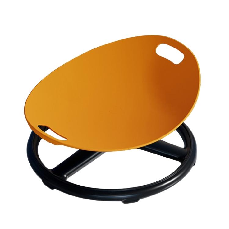 Sensorischer Drehstuhl Sit and Spin Beruhigendes Spielzeug Runde Form Spinner Sitz zur Verbesserung der Koordination und Kraft orange