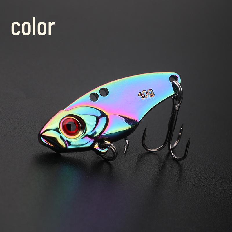 

Вибрирующая погремушка VIB приманка: Универсальная металлическая приманка для ловли басса с чешуей дракона 5g