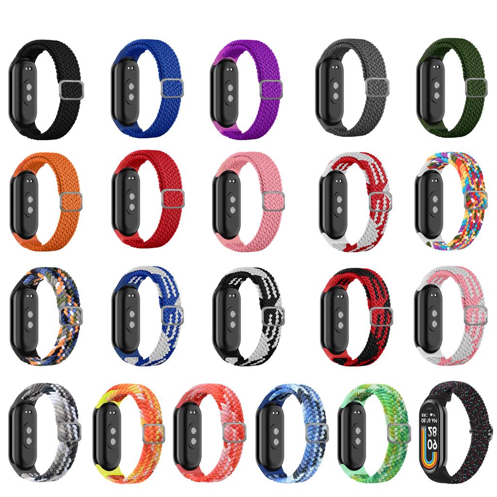 Nylonový řemínek pro Xiaomi Mi Band 9 8 náramek pro Xiaomi Band9 Band8 Tkaný náramek Náhradní řemínek