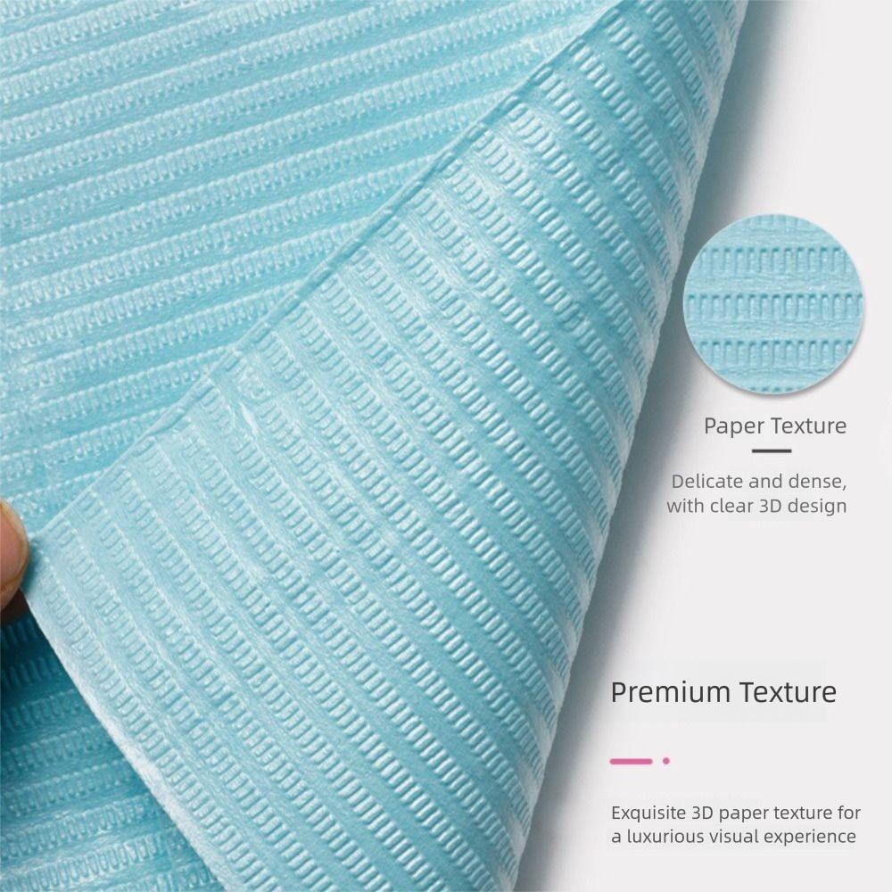 50pcs Waterproof Nail Tips Art Table Towels Mat Paper Disposable Foldable Nails Waterproof Pad For Salon Practice Manicure