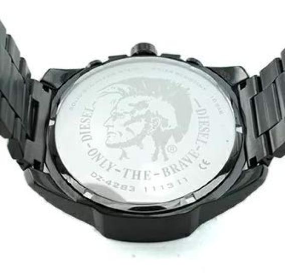 Diesel DZ4283 Chronograph Watch in an finish that stands out on the all-black wrist.