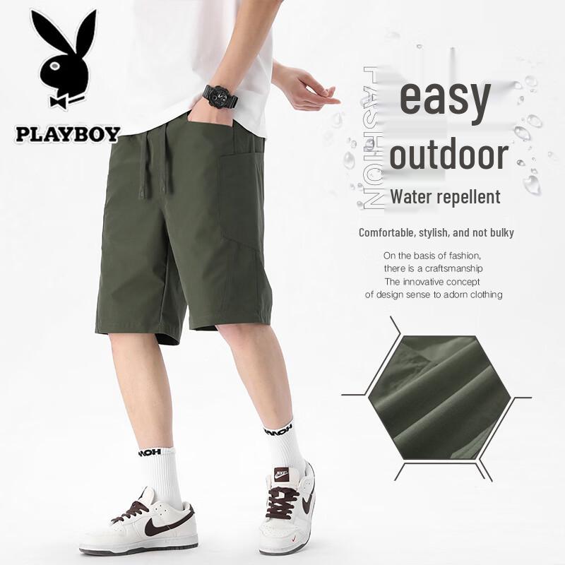 Playboy Men s Summer Quick-Dry Casual Shorts L