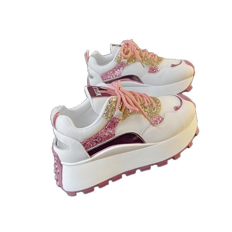 Dad shoes women's heightening little white shoes hollowed out summer 2025 new leisure sports shoes platform women's shoes tide