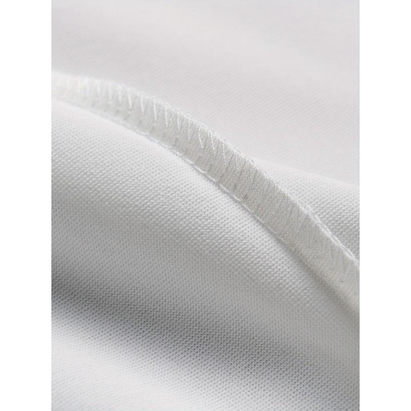 Lolli Life Geometric Pattern Crew Neck T-Shirt - Slight Stretch, Regular Fit, Summer Top