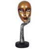 Presents New Lady Face Golden Showpiece, Perfect For Living Room, Silver