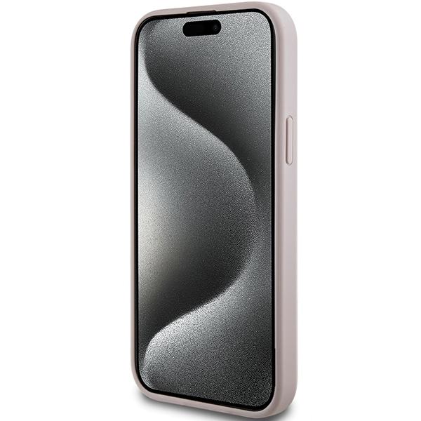 Guess Guhmp15Mg4Gfrp Iphone 15 Plus / 14 Plus 6.7 Różowy/Pink Hardcase 4G Collection Leather Metal Logo Magsafe