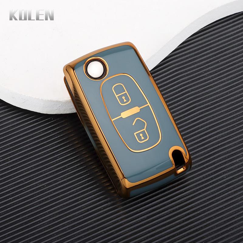 Tpu Car Key Case Cover Shell For Peugeot 107 206 207 208 308 406 408 508 4008 5008 Citroen C1 C2 C3 C4 C5 C6 C8 Cactus Picasso