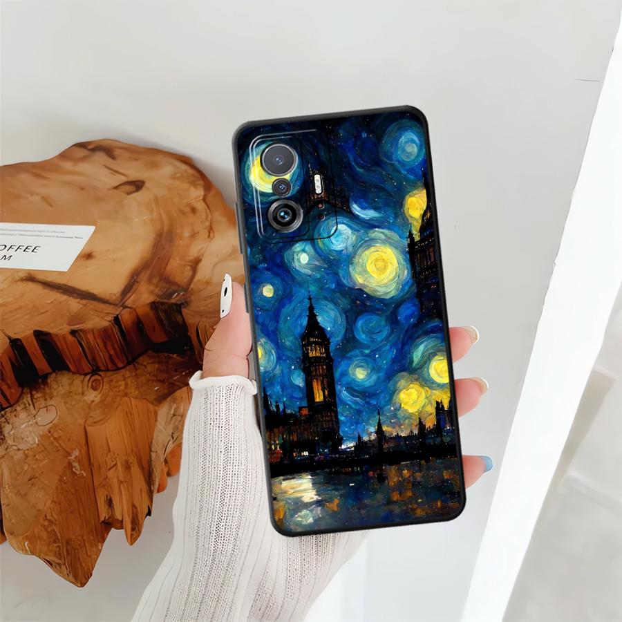 Kreative Stadtmuster Hülle für Xiaomi Mi 13 Lite 11T 14 12T Pro 12X 10T 11 12 Funda Handyhülle