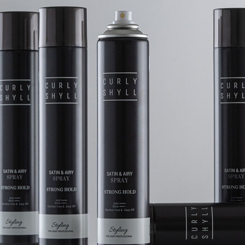 CURLYSHYLL Сатиновый и Воздушный Спрей Экстрим 300мл Satin & Airy Spray Strong Hold 300ml