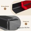1pc 2m/78.74in Black Stair Nosing & Edge Protector - Self-Adhesive Non-Slip Stair Edging Trim, Stair Nose Molding for Indoor