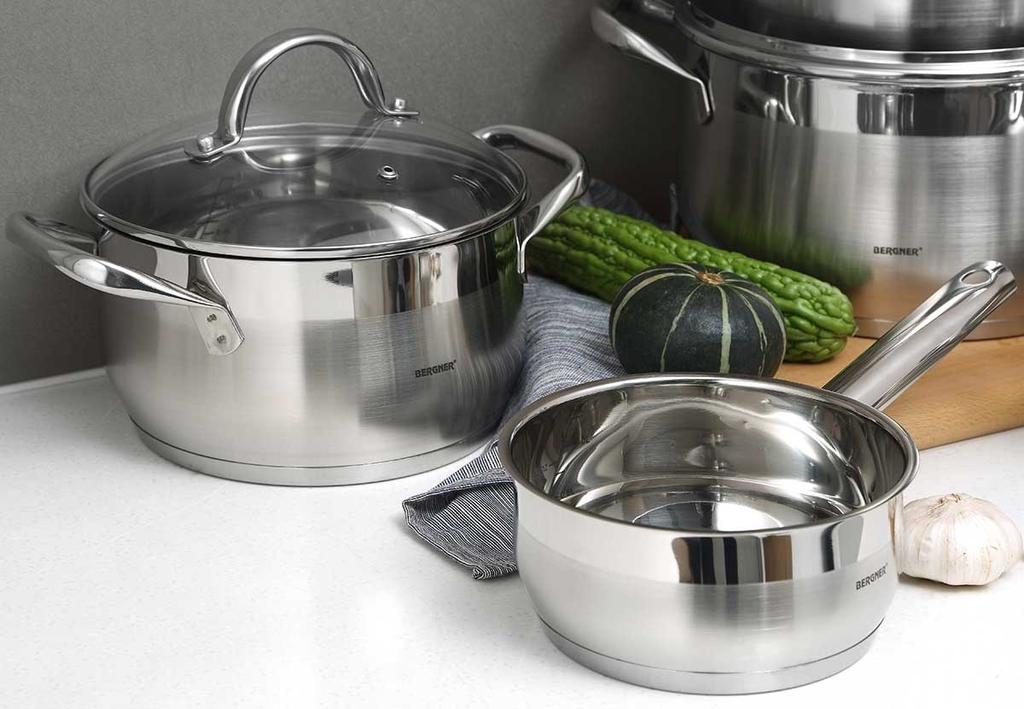 Stahlkochtopf Bergner 5,6L Gourmet Line Bg-6508