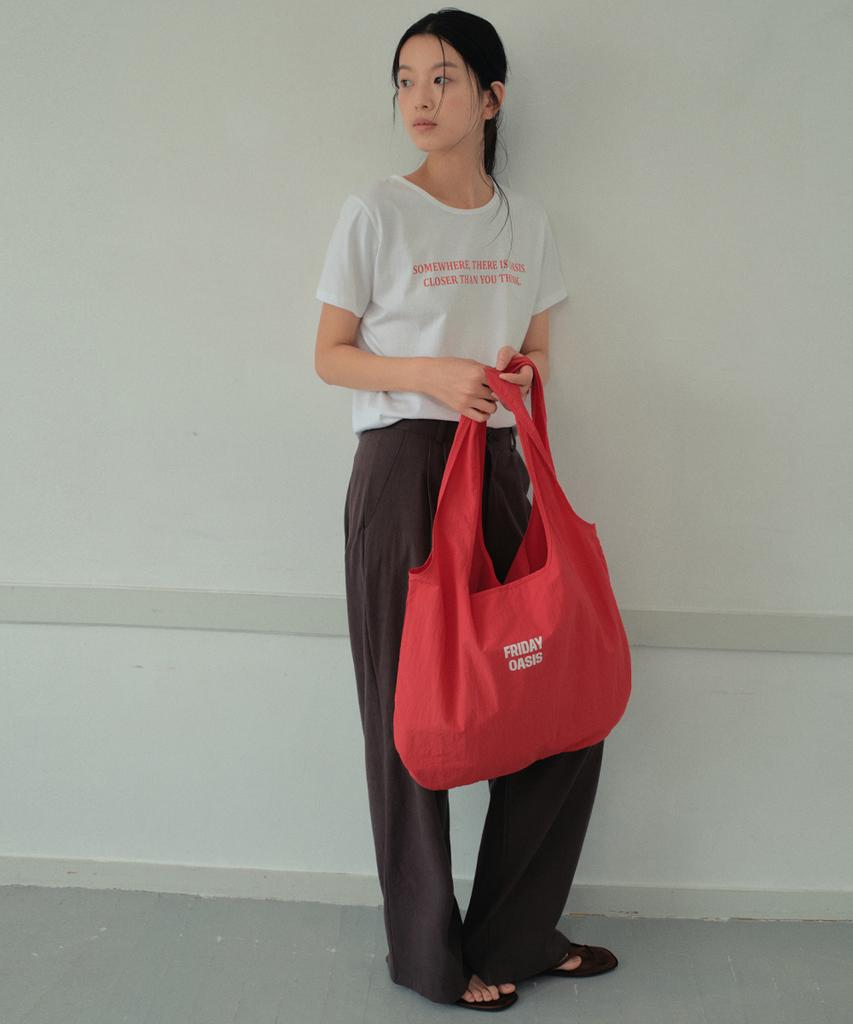 Wednesdayoasisforwomen Weekdays Color Nylon Shoulder Bag_Red(Wb6Ac05)