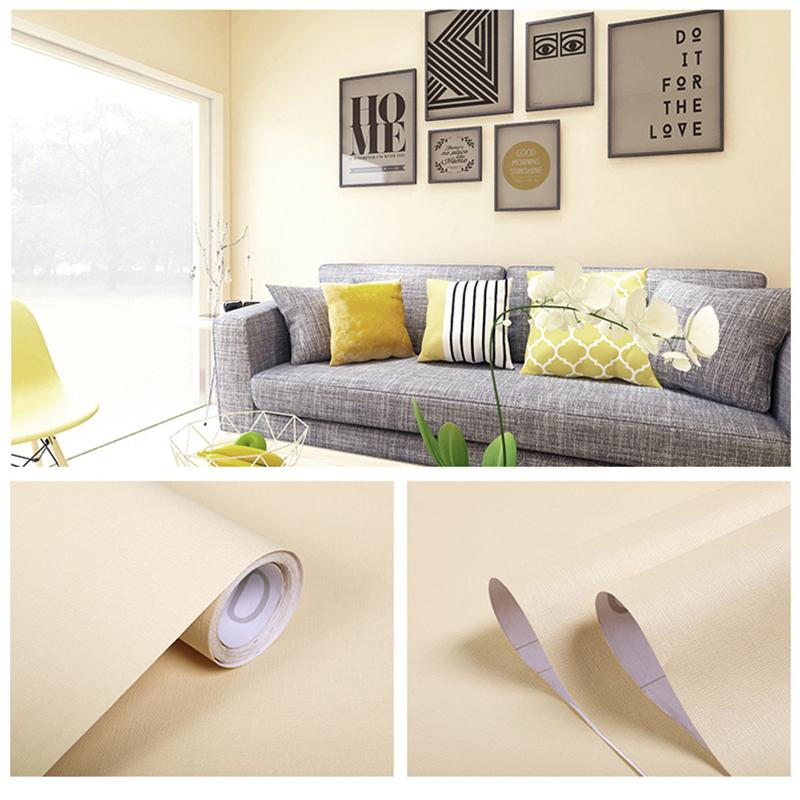 Wallpaper Self-Adhesive Furniture Renovation Stickers Solid Color Background Wall Stickers For Wall Decoration PVC Waterproof