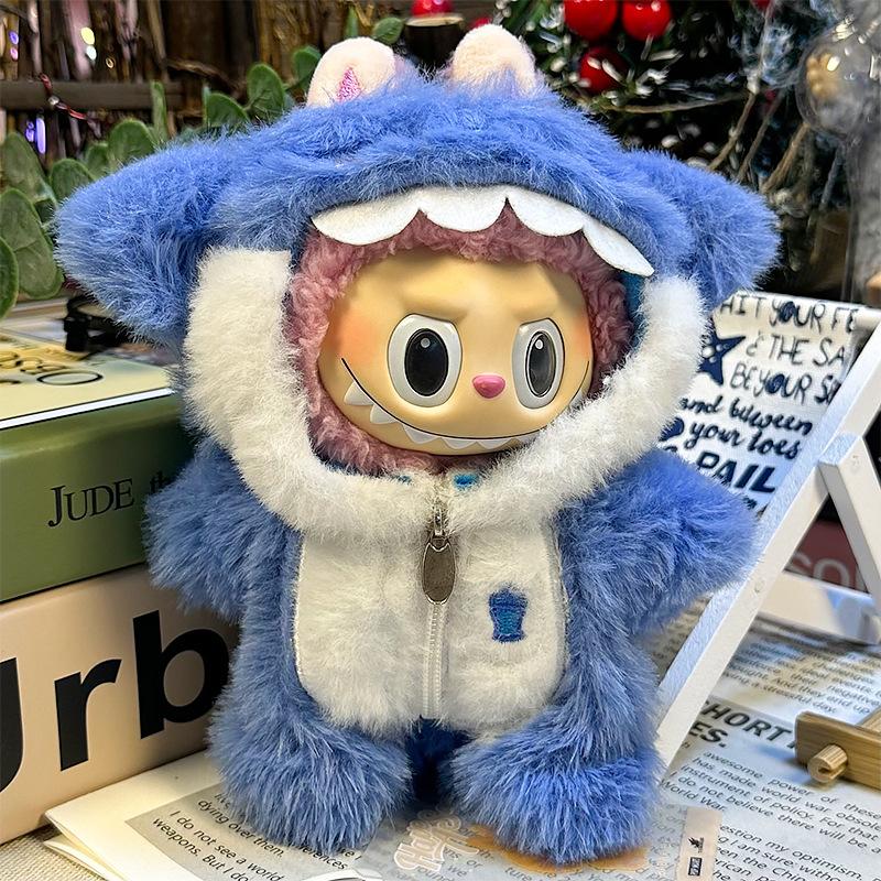17cm Cute Mini Plush Doll'S Clothes Outfit Accessories for Labubu Dolls Animal Style DIY Doll Clothes Accessories