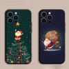 Christmas Santa Claus Phone Case For iPhone 17,16,15,14,13,12,Pro,Max,Plus,E,SE4,Air,Mini Black Soft Cover