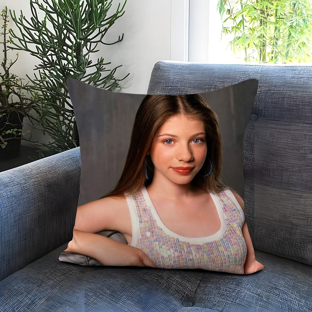 performer Michelle Trachtenberg Cushion Cover Comfortable Reversible Pillow Cover Ideal for Car Sofa Bedroom & Beyond 12x12Inch