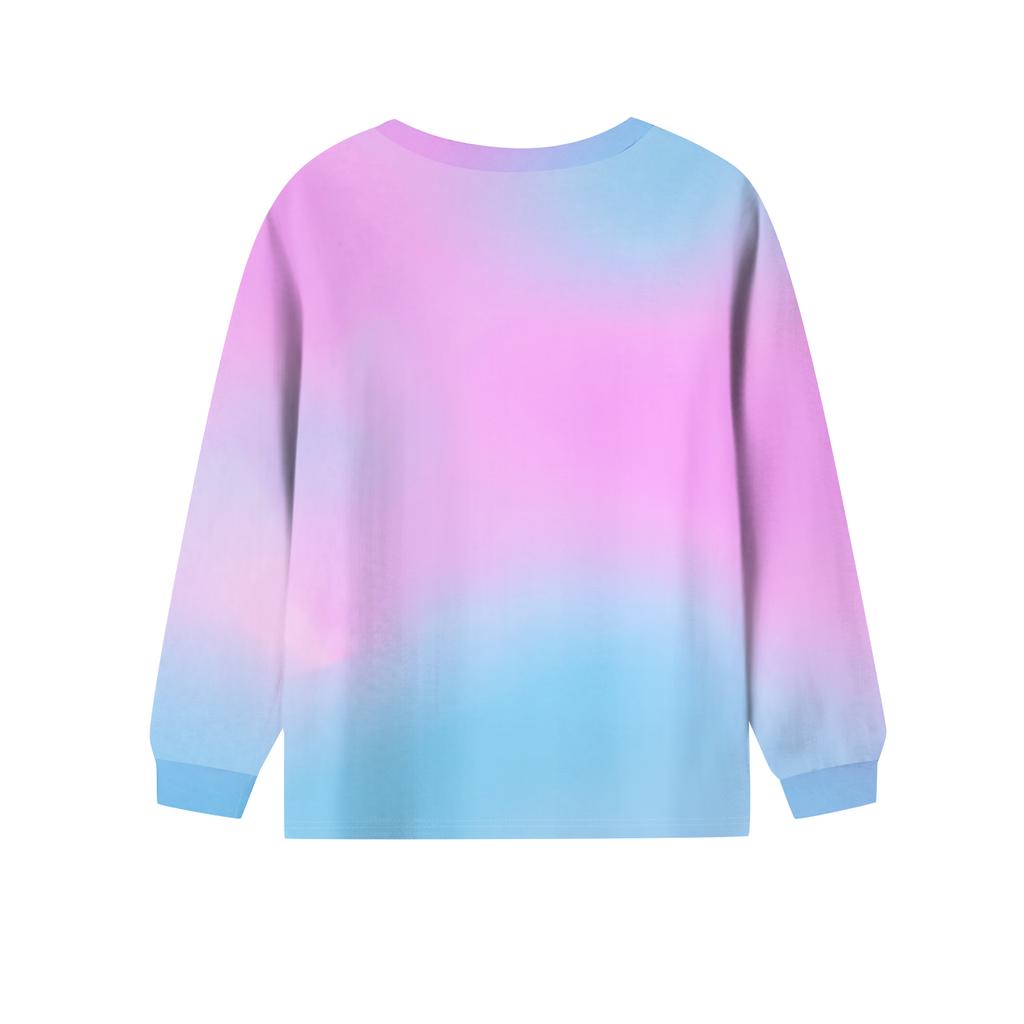 Children's Fashion Suit Skirt Round Neck Long Sleeve Top Pants