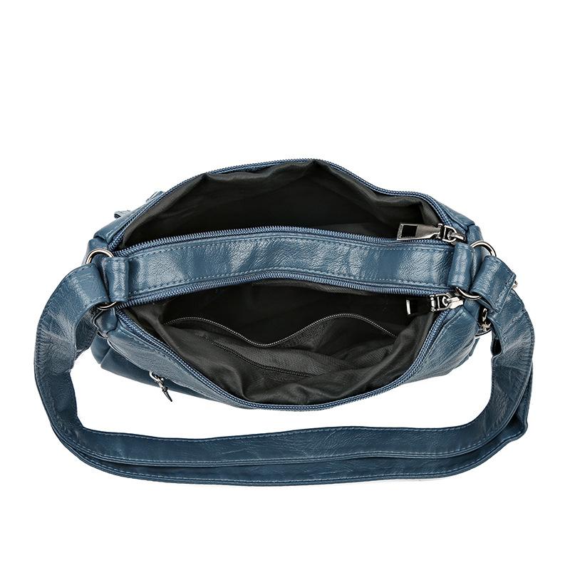 Women's Faux Leather Multi-pocket Crossbody Bag