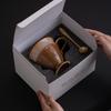 Luxury Retro Ceramic Coffee Cup and Saucer Set for Latte and Afternoon Tea